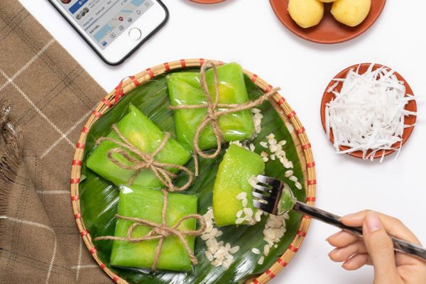 Bánh cốm làng Vòng đặc sản Hà Nội