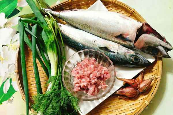 nguyên liệu làm chả cá thu